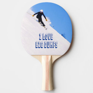 Raquete De Ping Pong Adoro Descida de esqui de neve grande