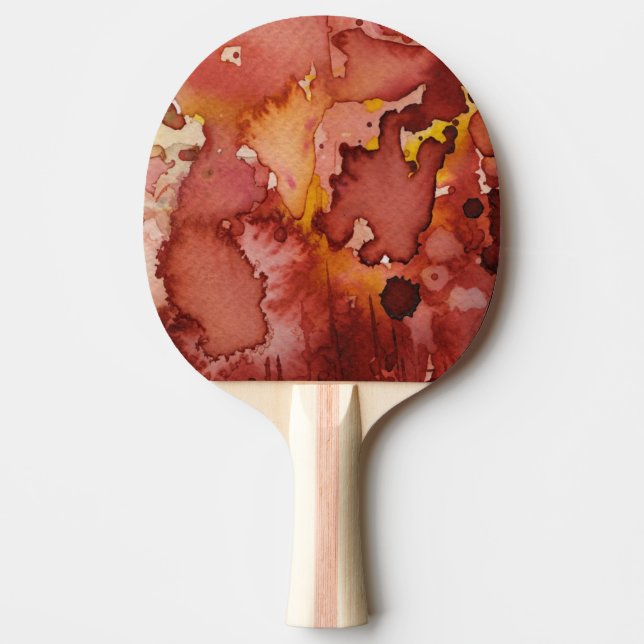Raquete De Ping Pong aguarela 3 do fundo (Frente)
