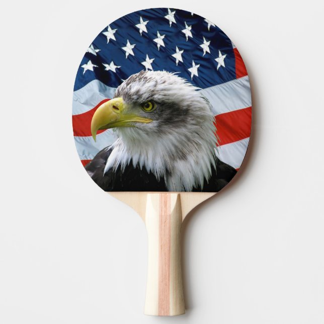 Raquete De Ping Pong Águia americana e bandeira americana