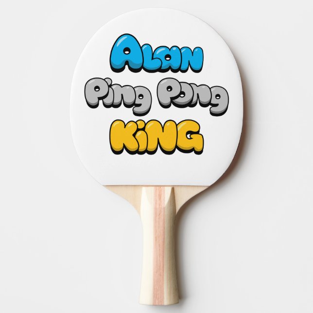 Raquete De Ping Pong Alan Ping Pong King (Frente)