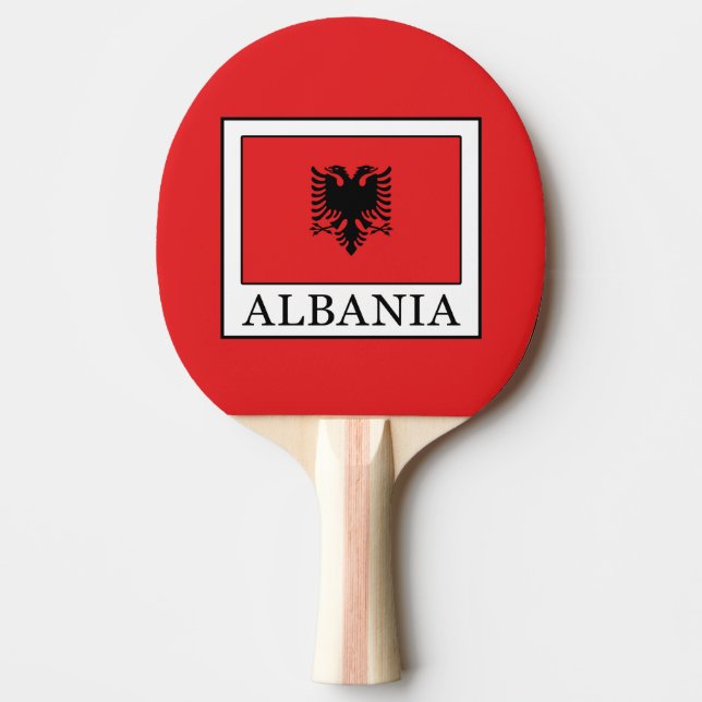 Raquete De Ping Pong Albânia (Frente)