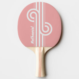 Raquete De Ping Pong Alça de Dupla Faixa Retro Kiss com Nome