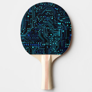 Raquete De Ping Pong Alça de ilustração do design do Conselho de circui