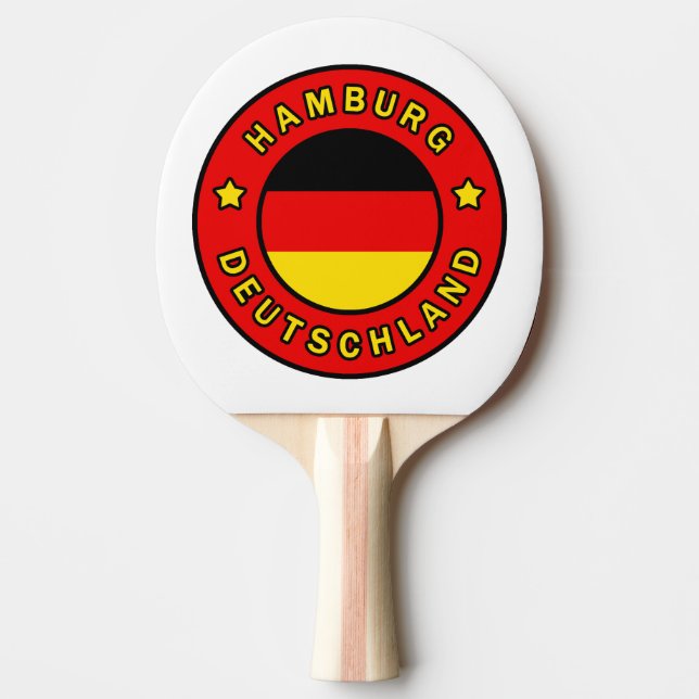 Raquete De Ping Pong Alemanha de Hamburgo (Frente)