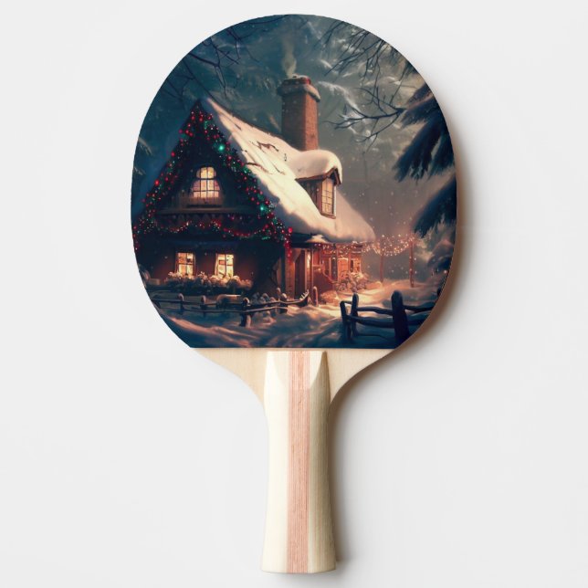 Raquete De Ping Pong Algodão Natal (2) (Frente)