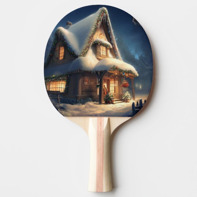 Raquete De Ping Pong Algodão Natal (6) (Frente)