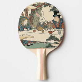 Raquete De Ping Pong Alice Lost in Japan | Ukiyo-e Mad Tea Party