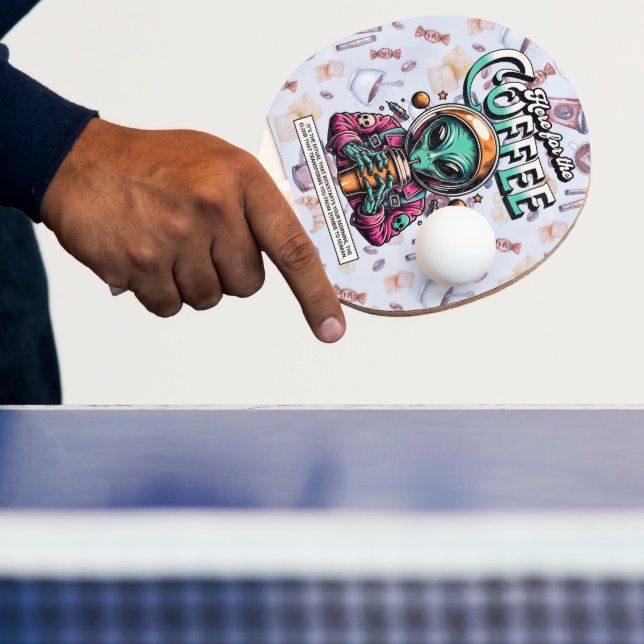 Raquete De Ping Pong Alienígena aqui pelo café (Insitu)