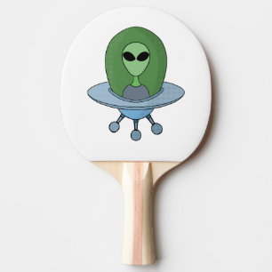 Raquete De Ping Pong Alienígena em sua nave espacial