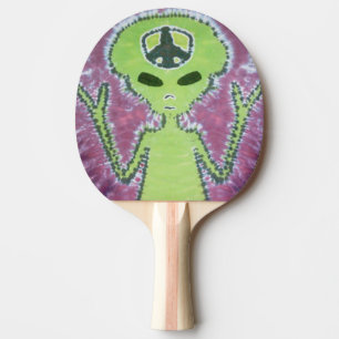 Raquete De Ping Pong Alienígena Tie Dye