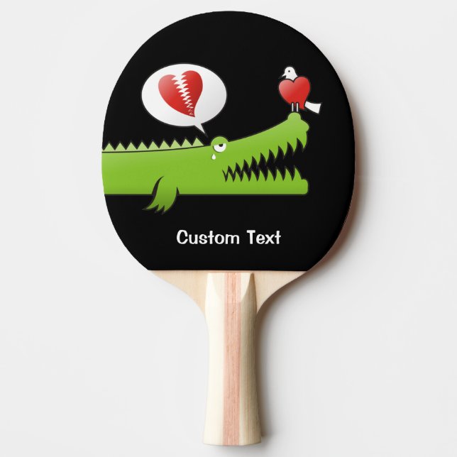 Raquete De Ping Pong Alligador no Amor Ping Pong Paddle (Frente)