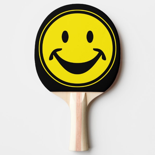 Raquete De Ping Pong Amarelo engraçado + seu traseiro. & ideias (Frente)