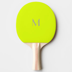 Raquete De Ping Pong amarelo fluorescente - adicionar monograma 