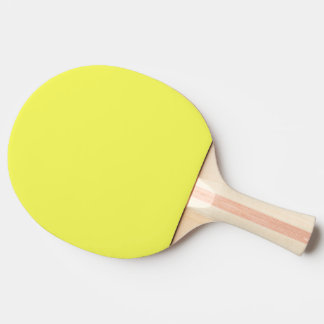 Raquete De Ping Pong Amarelo-limão brilhante sólido