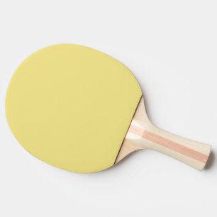 Raquete De Ping Pong Amarelo Pastel Sólido Moderno