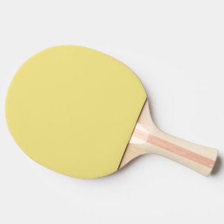 Raquete De Ping Pong Amarelo Pastel Sólido Moderno