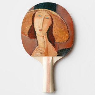 Raquete De Ping Pong Amedeo Modigliani - Jeanne Hebuterne em Grande Cha