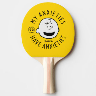 Raquete De Ping Pong Amendoins Charlie Brown Nervous Desde 1950