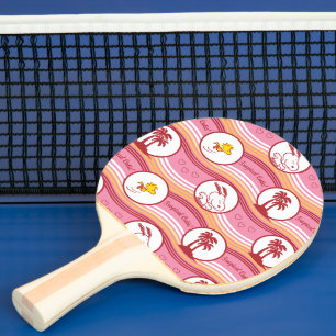 Raquete De Ping Pong Amendoins   Circuito Tropical de Snoopy & Woodstoc
