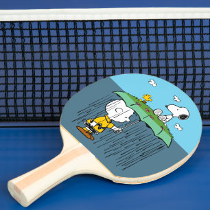 Raquete De Ping Pong Amendoins Dia Ensolarado Dia Chuvoso Metade e Me