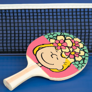 Raquete De Ping Pong Amendoins Meia e meia flor de Sally