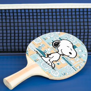 Raquete De Ping Pong Amendoins   Padrões de banda desenhada Snoopy