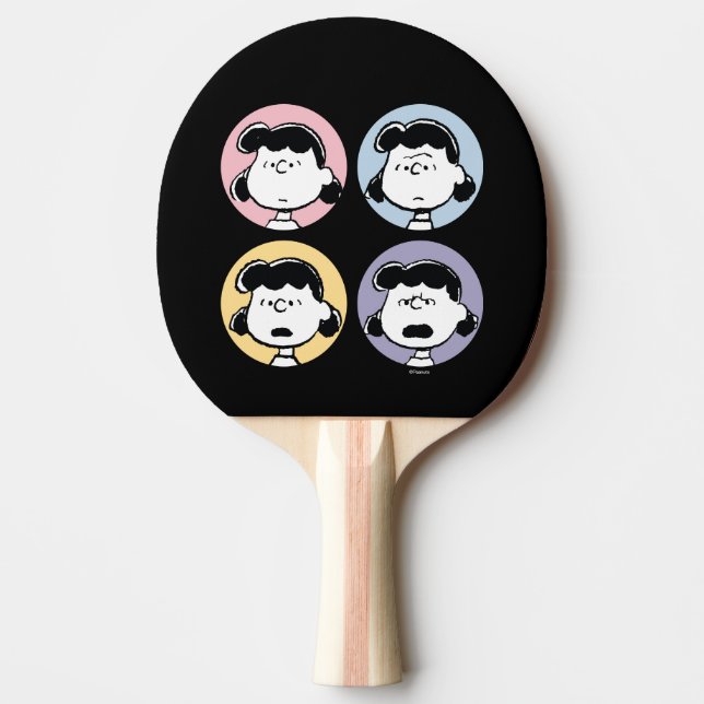 Raquete De Ping Pong Amendoins | Rostos da Lucy (Frente)