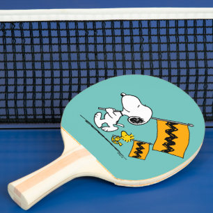 Raquete De Ping Pong Amendoins   Sinalizadores de Snoopy & Woodstock