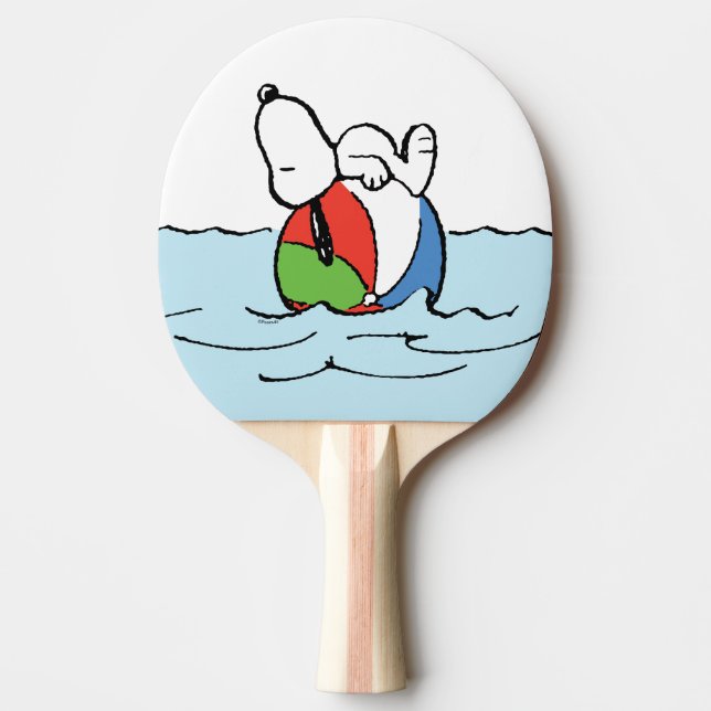 Raquete De Ping Pong Amendoins | Snoopy Beach Ball Beach (Frente)