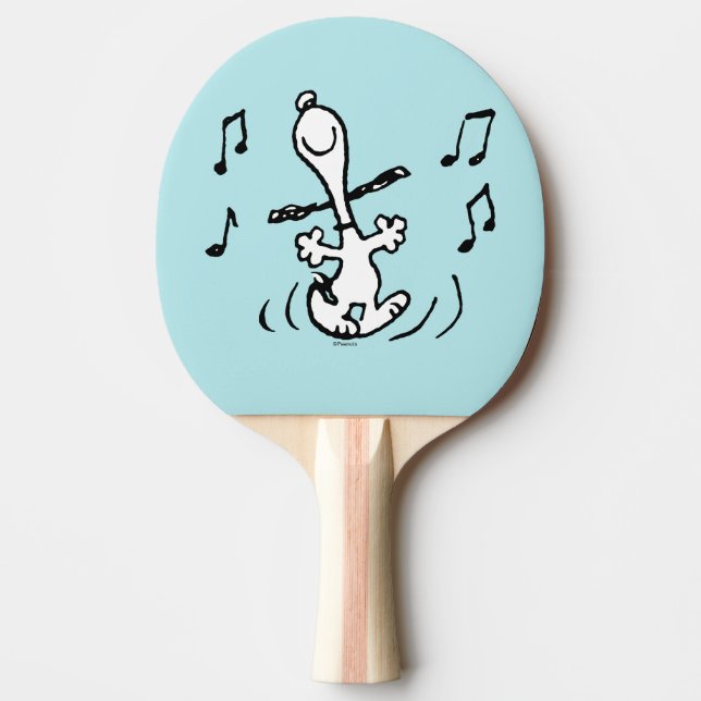 Raquete De Ping Pong Amendoins | Snoopy Dancing (Frente)