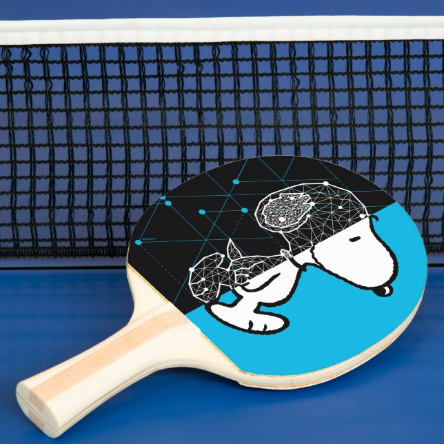 Raquete De Ping Pong Amendoins | Snoopy Design geométrico (Insitu)