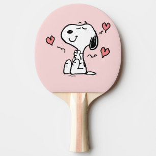Raquete De Ping Pong Amendoins   Snoopy Hearts