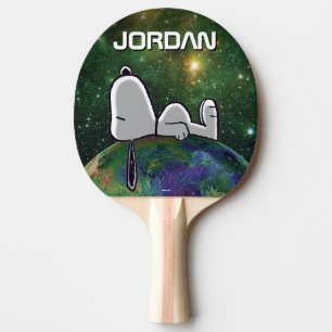 Raquete De Ping Pong Amendoins   Snoopy Spacout