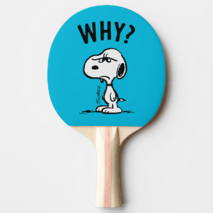 Raquete De Ping Pong Amendoins Snoopy Wonders Why?
