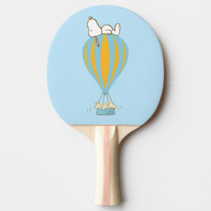Raquete De Ping Pong Amendoins Snoopy & Woodstock Balão de Ar Quente