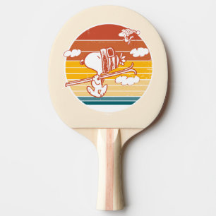 Raquete De Ping Pong Amendoins   Triagem de Esqui de Snoopy & Woodstock