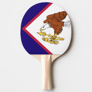 Raquete De Ping Pong American Samoa Flag Emblem
