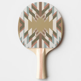 Raquete De Ping Pong American Southwest Desert Colors Inspired Design