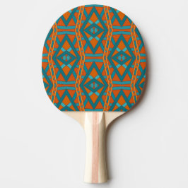 Raquete De Ping Pong American Southwestern Style Pattern And Colors Art