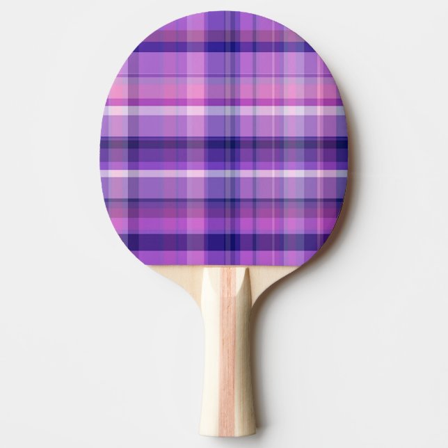 Raquete De Ping Pong Ametist Marinho Blue Cotton Candy Pink Madras (Frente)