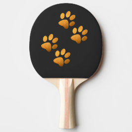 Raquete De Ping Pong Amigos cão brilha laranja