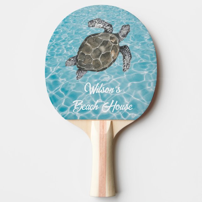 Raquete De Ping Pong Amigos submarinos da Beach House (Frente)
