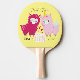 Raquete De Ping Pong Amo-Te Lotes Llama Personalizado Dando-Lhe O Prese