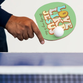 Raquete De Ping Pong Amor Como Jesus Christian