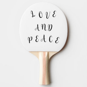 Raquete De Ping Pong Amor E Paz Bonitos