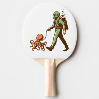 Raquete De Ping Pong Andando pelo polvo