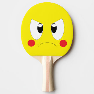 Raquete De Ping Pong Angry cartoon