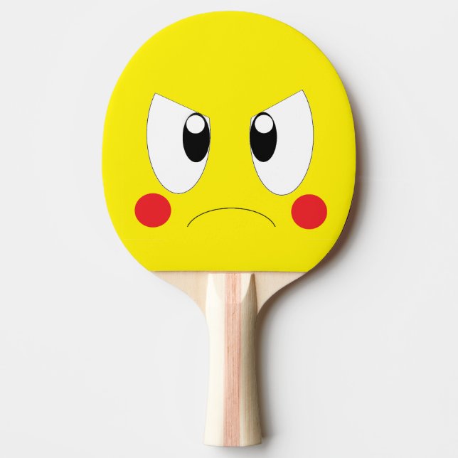 Raquete De Ping Pong Angry cartoon (Frente)