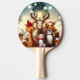 Raquete De Ping Pong Animais de Natal (7)