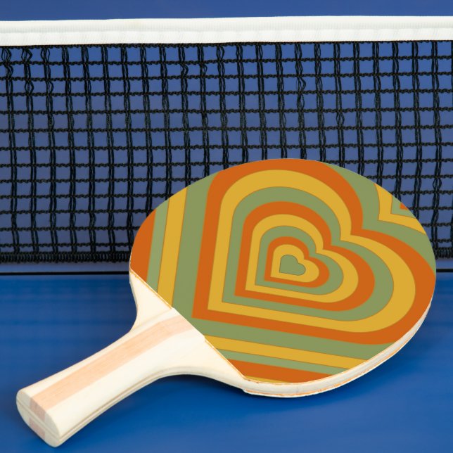 Raquete De Ping Pong Anos setenta retrorreflectores do Groovy sem som (Insitu)
